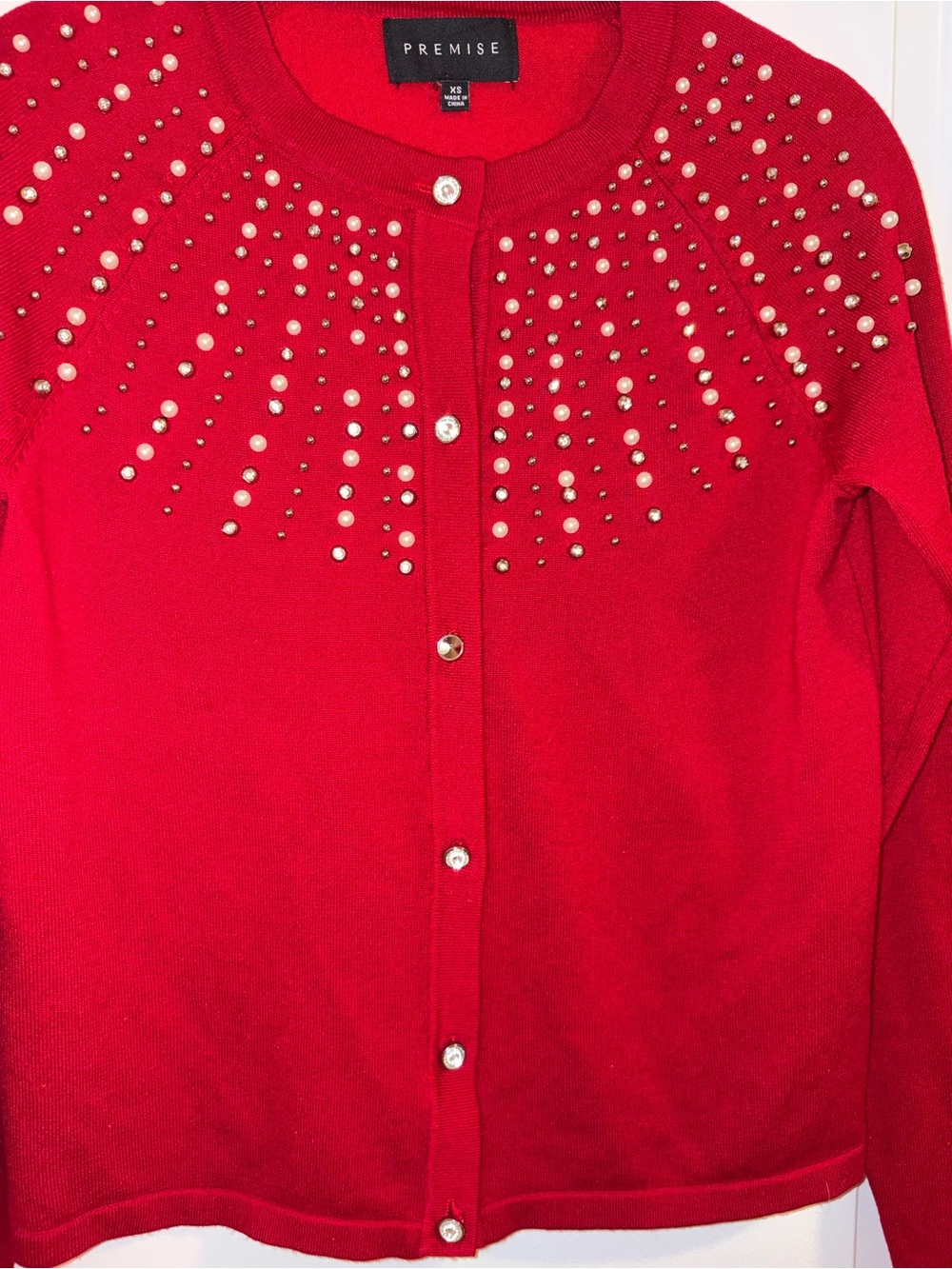Red Cardigan - Picture 3 of 5